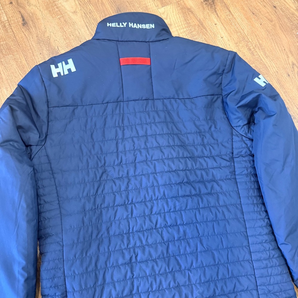 Helly Hansen Crew Insulator Jacket Mens Medium Navy Blue Princess Logo - Picture 8 of 12